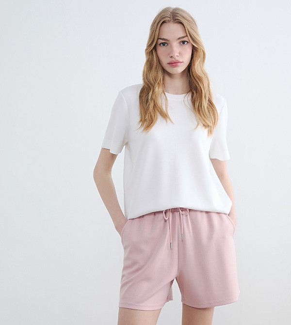 Solid Crew Neck Soft Touch T-Shirt