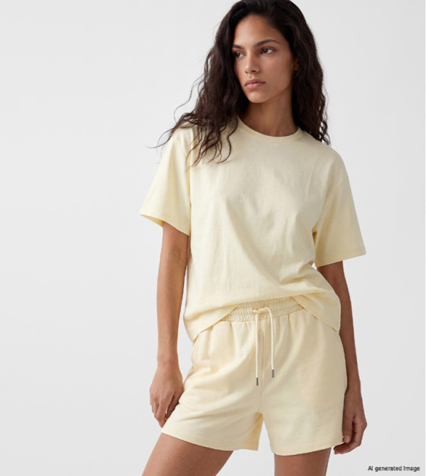 Solid Crew Neck Oversized T-Shirt