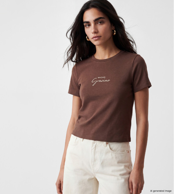 Graphic Crew Neck T-Shirt