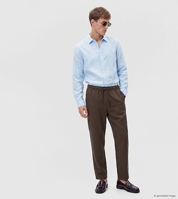 Solid Regular Fit Trousers