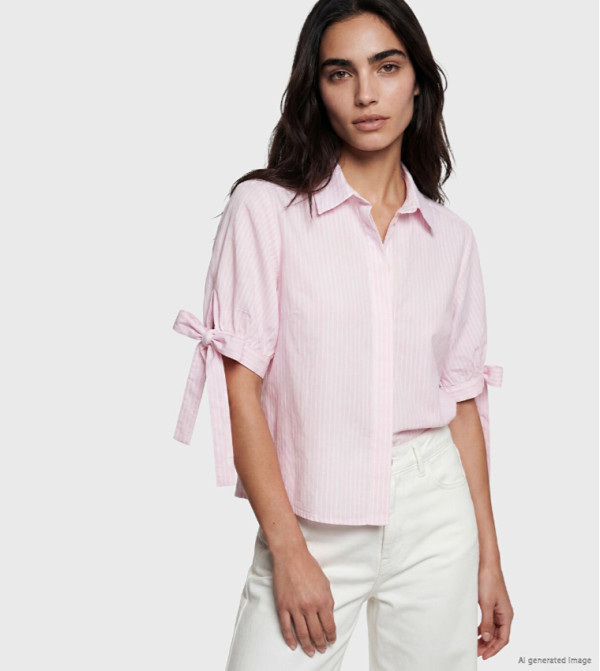 Striped Short Sleeves Shirt