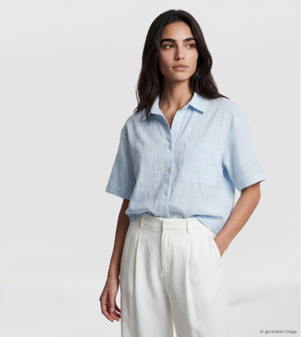 Solid Short Sleeves Shirt