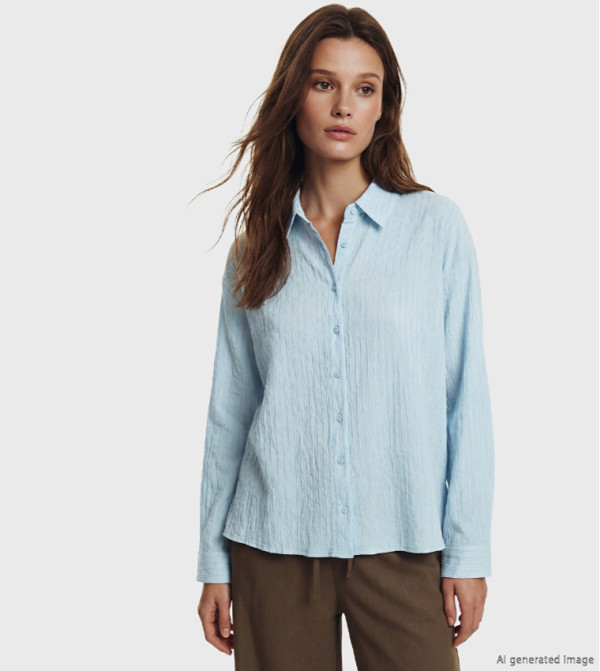 Textured Long Sleeves Shirt