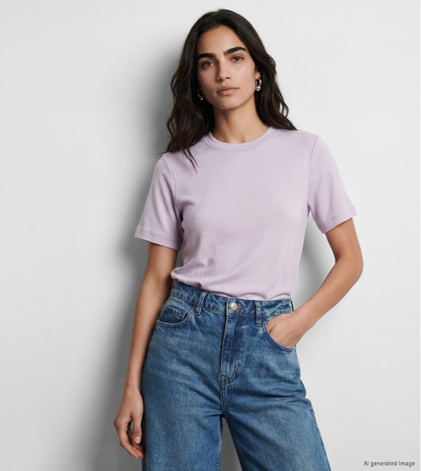 Solid Crew Neck T-Shirt