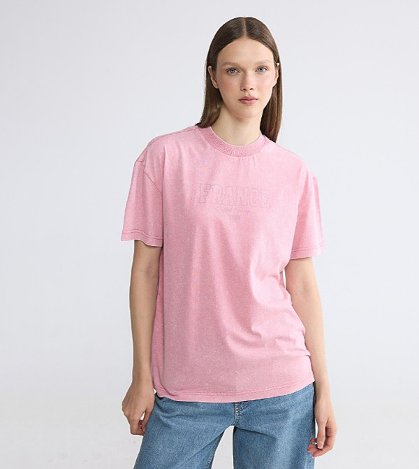 Printed Short Sleeves Casual T-Shirt