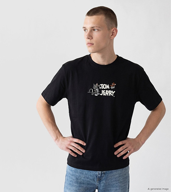 Graphic Crew Neck T-Shirt