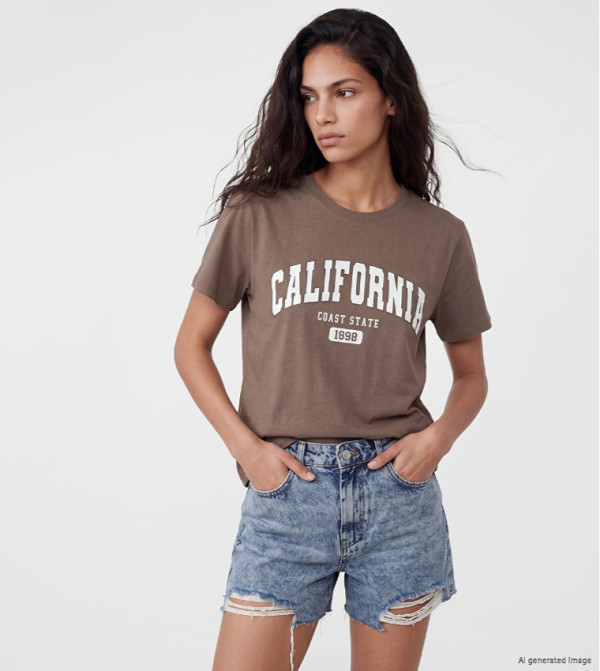 XSIDE Typography Crew Neck T-Shirt