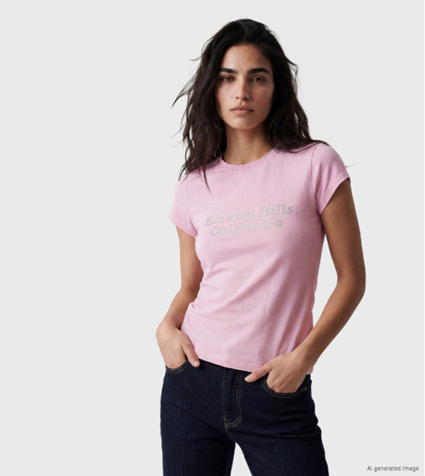 Embellished Crew Neck T-Shirt