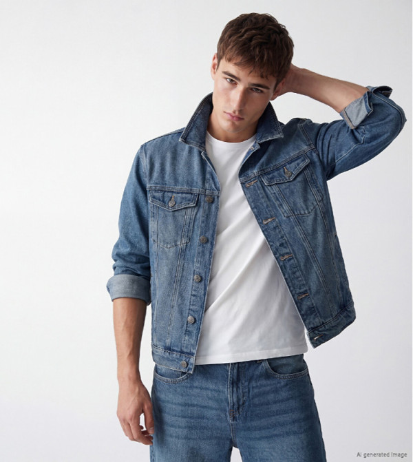 Washed Regular Fit Denim Jacket