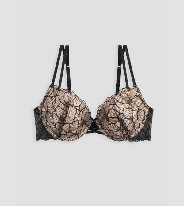 Floral Lace Padded Wired Bra