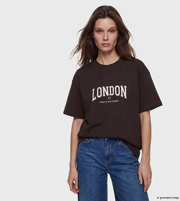 France Printed Crew Neck T-Shirt