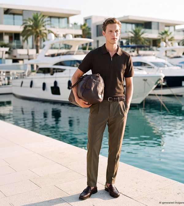 Solid Regular Fit Chinos