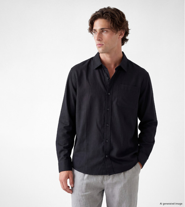 Solid Long Sleeves Shirt