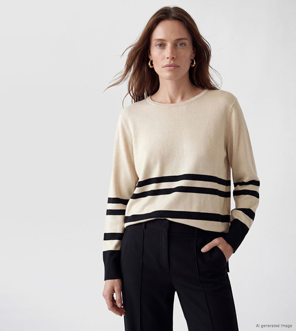 Striped Crew Neck Sweater