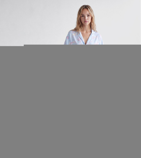 Printed Short Sleeves Pyjama Set