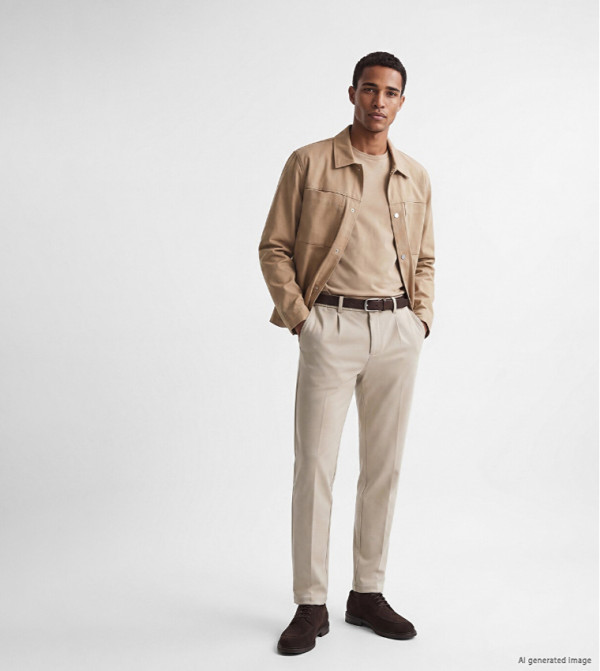 Solid Slim Fit Trousers
