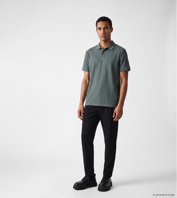Solid Slim Fit Trousers