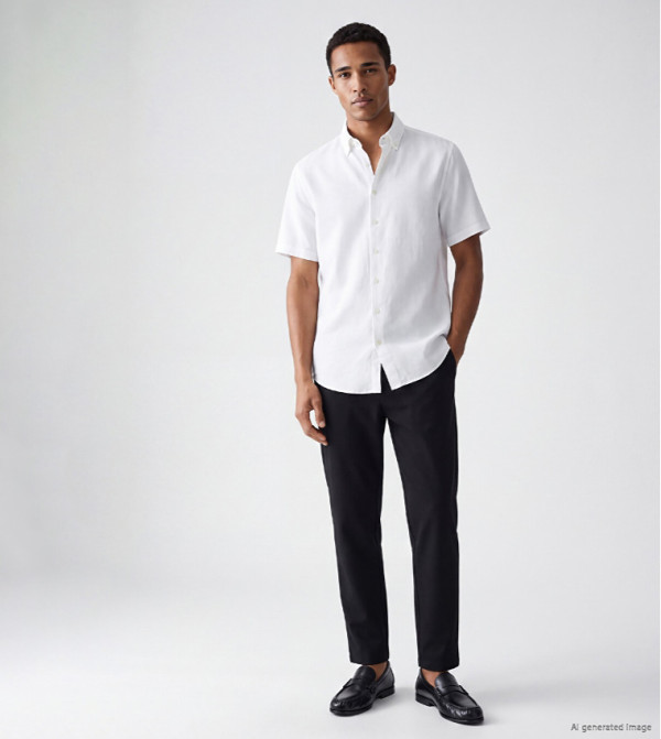 Solid Regular Fit Pants with Elastic Waist
