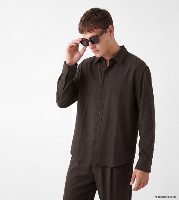 Solid Long Sleeves Shirt