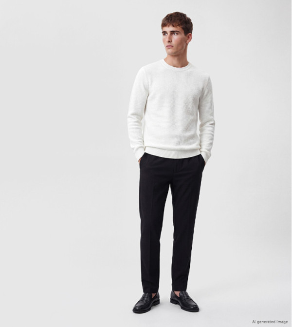 Solid Regular Fit Trousers