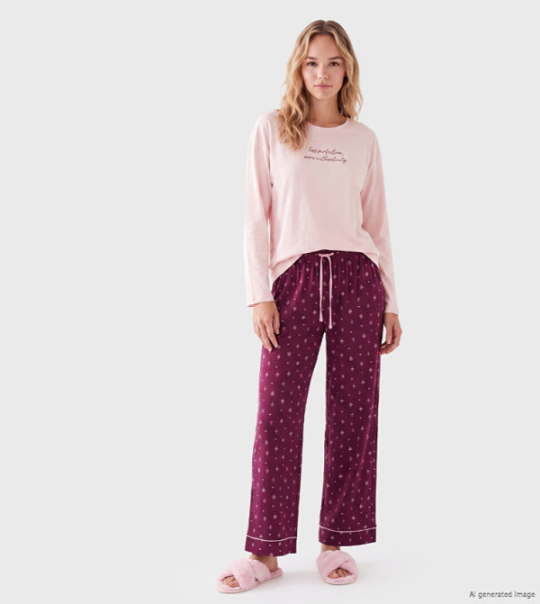 Printed Long Sleeves Pyjama Set