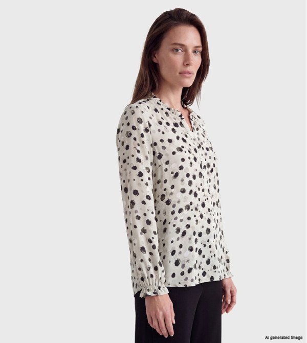 Patterned Long Sleeves Top