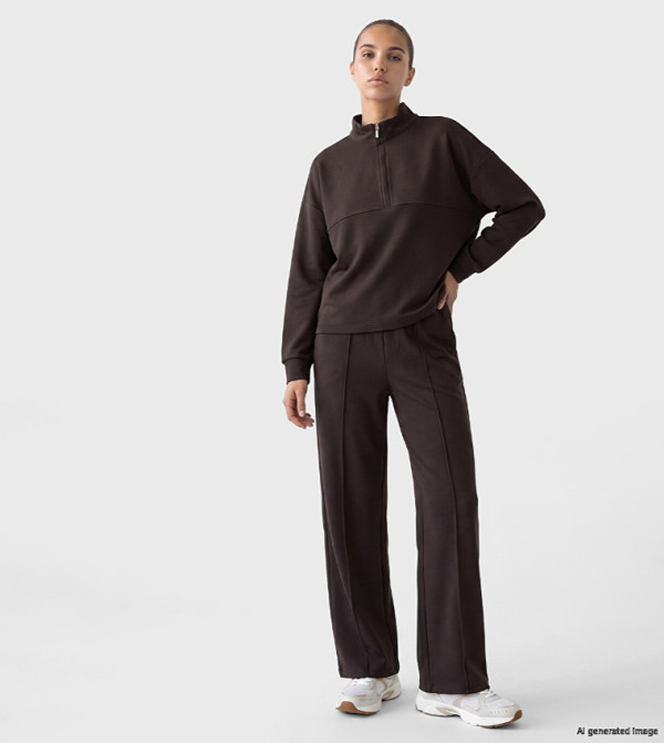 Solid Wide Leg Sweatpants