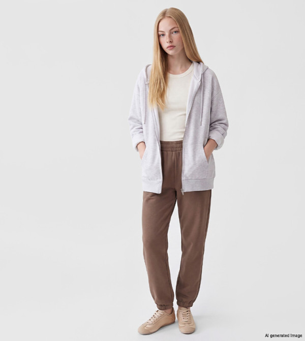 Solid Relaxed Fit Joggers