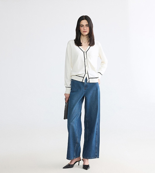 Washed High Waist Wide Leg Jeans