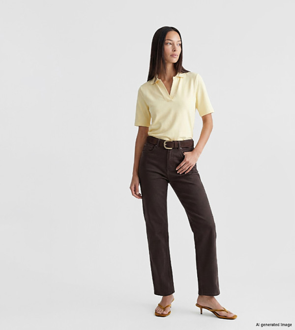 Solid Straight Fit Jeans