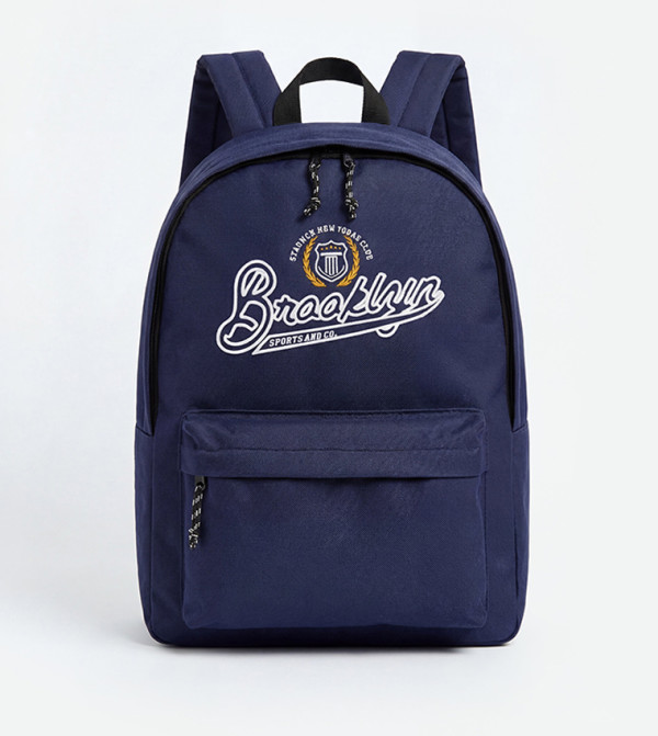 Graphic Print Zip Closure Backpack