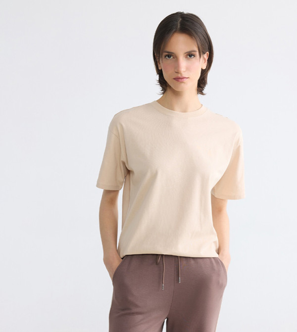 Solid Crew Neck T-Shirt