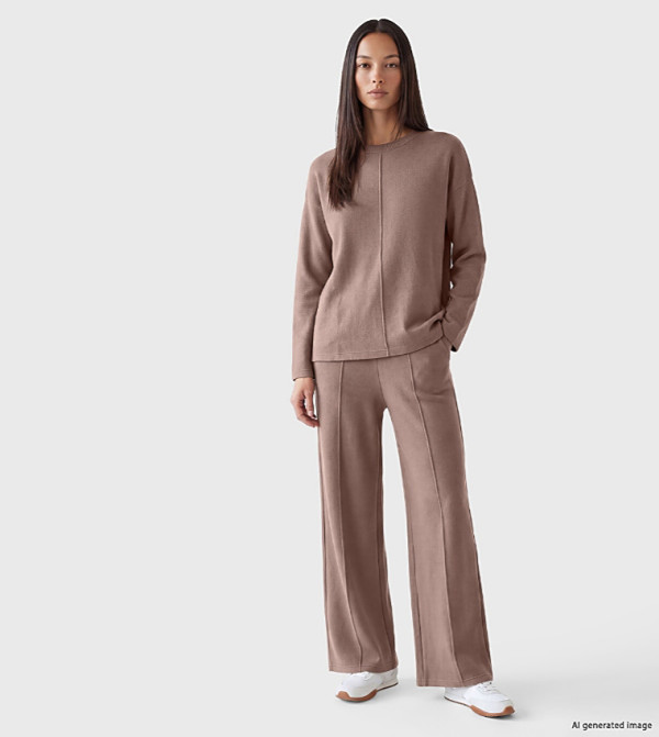 Solid Wide Leg Sweatpants