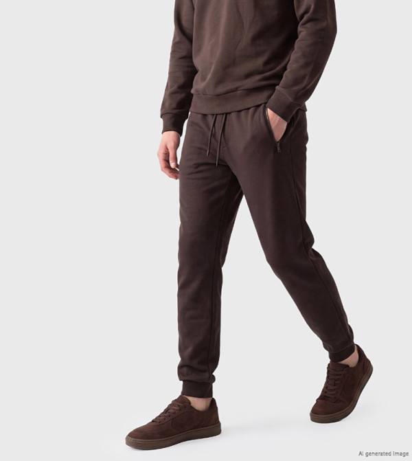 Solid Regular Fit Joggers
