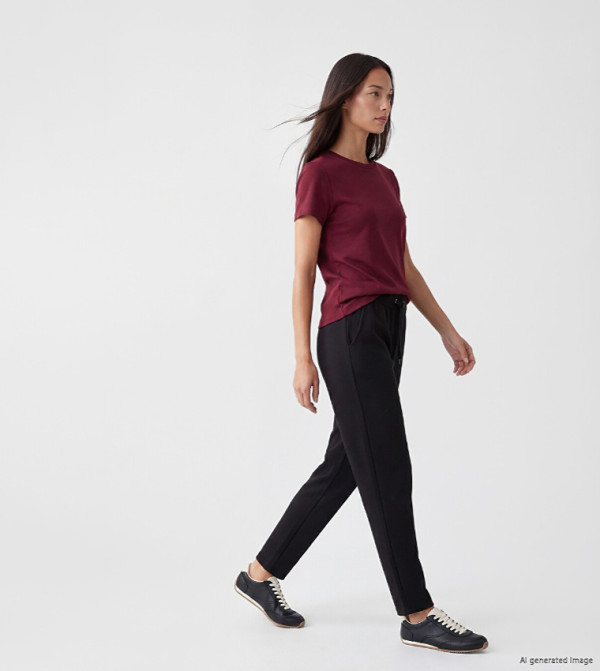 Solid Drawstring Waist Sweatpants