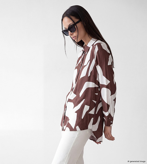 Abstract Long Sleeves Shirt