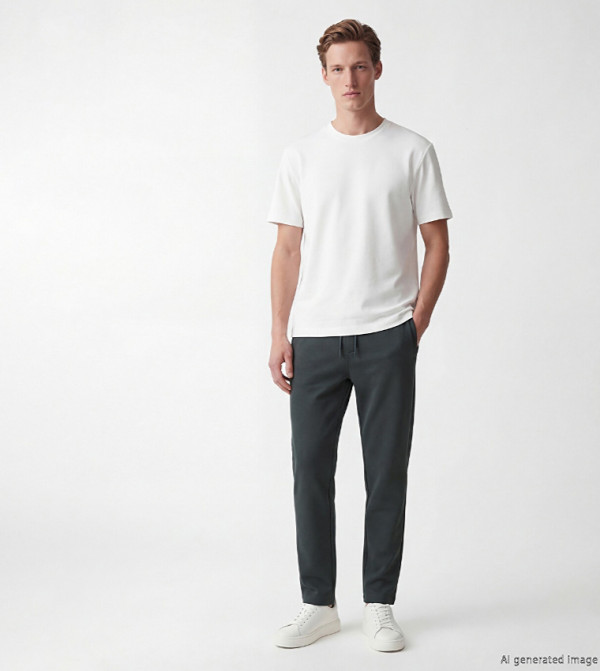 Solid Regular Fit Trousers