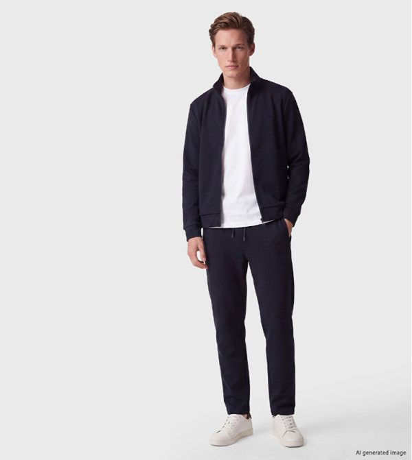 Solid Regular Fit Pants with Drawstring Waist