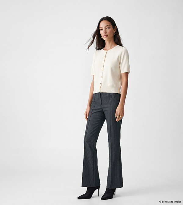 Striped Slim Fit Formal Pants