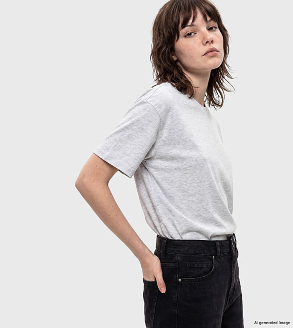 Solid Crew Neck T-Shirt