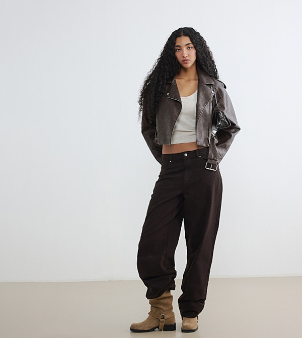Washed Baggy Fit Jeans