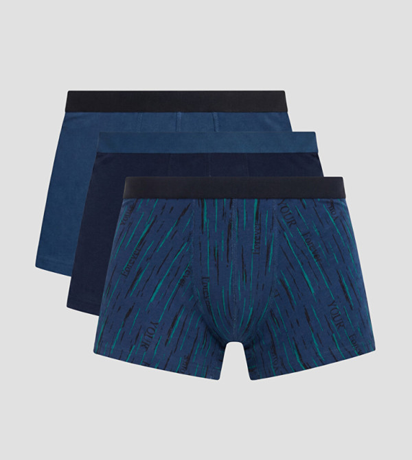 3 Pack Printed Boxer Briefs