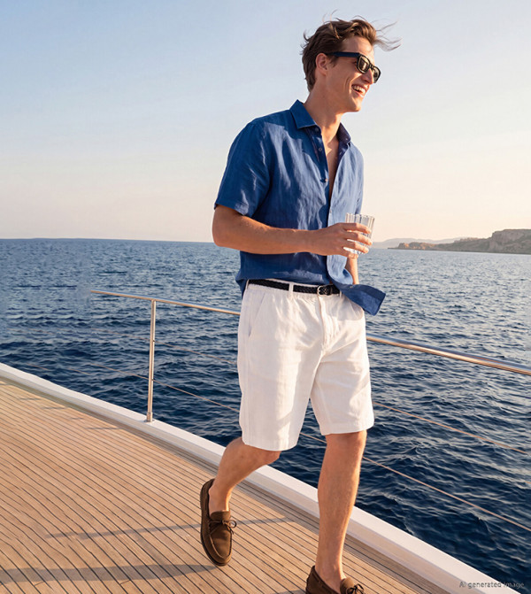 Solid Loose Fit Shorts with Button Closure