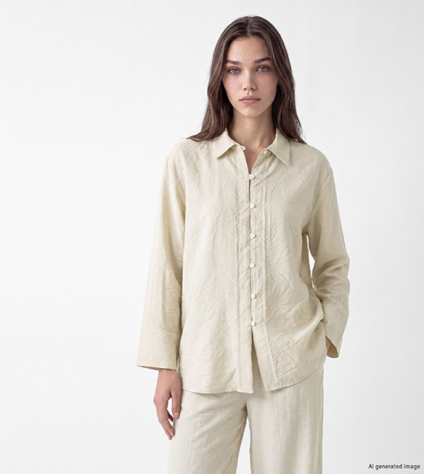 Solid Classic Collar Long Sleeves Shirt