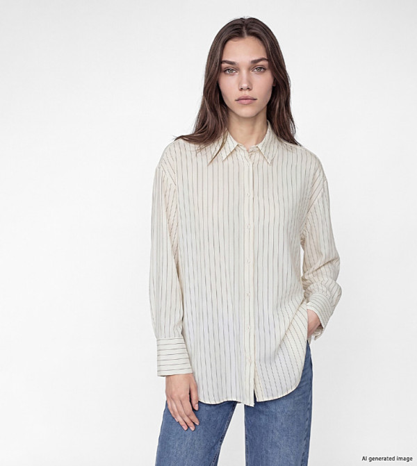 Striped Classic Collar Long Sleeves Shirt