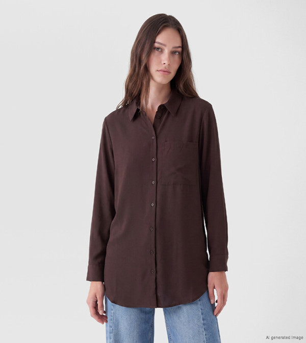 Solid Classic Collar Long Sleeves Shirt