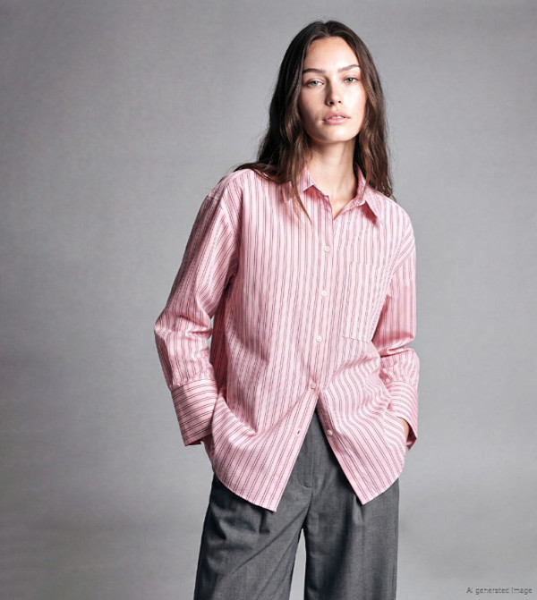 Striped Classic Collar Long Sleeves Shirt