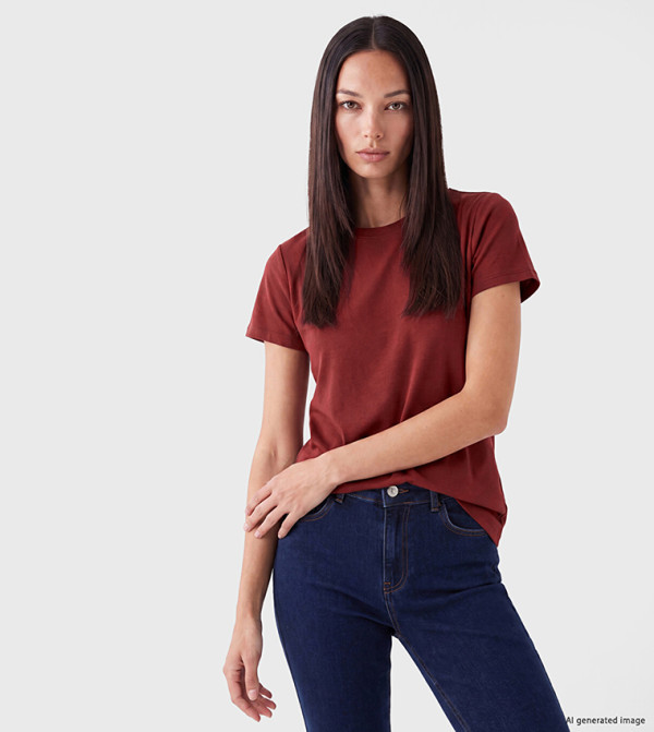 Solid Crew Neck T-Shirt