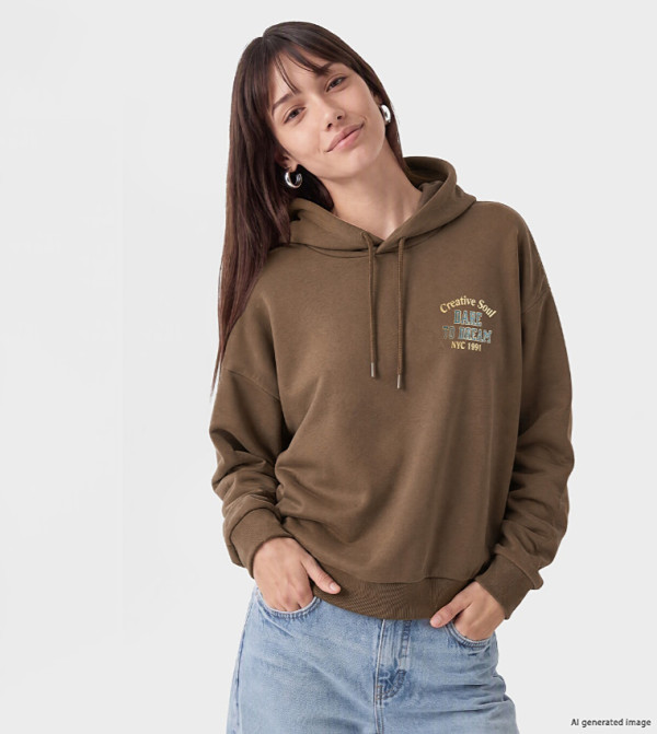 Graphic Long Sleeves Oversized Hoodie