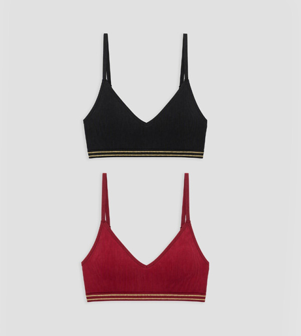 Striped Non-Padded Bralette